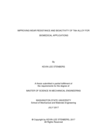 Improving wear resistance and bioactivity of Ti64 alloy for biomedical applications
