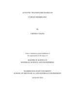 Acoustic transducers based on curved membranes