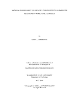 National work-family policies: multilevel effects of employee reactions to work/family conflict
