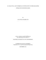An analytical and numerical investigation of stream/aquifer interaction methodologies