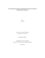 A system model for white-tailed deer population management in northeastern Washington
