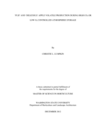 Fuji and Delicious apple volatile production during high CO₂ or low O₂ controlled atmosphere storage 