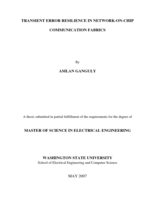 Transient error resilience in network-on-chip communication fabrics