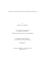 Analysis of vortex tube applications in hydrogen liquefaction