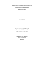 Microwave pasteurization of cooked pasta products: optimization of texture and quality in ready to eat meals