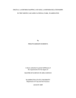 Digital landform mapping and soil-landform relationships in the North Cascades National Park, Washington