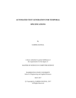 Automated Test Generation for temporal specifications 