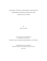 Knowledge, attitudes, and behaviors of Taiwanese fruit farmworkers regarding pesticide application and protective clothing