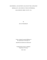 Geochemical and isotopic analysis of the alteration mineralogy and zoning of the K5 epithermal gold deposit, Ferry County, WA