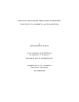 The social and economic implications of migration: case study of a Soninke village in Mauritania