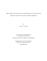 MEMS fabricated nanopores and micropores functionalized with chromate-selective solvent polymeric membrane