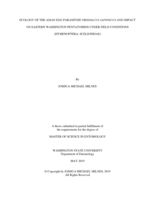 Ecology of the Asian egg parasitoid Trissolcus japonicus and impact on eastern Washington pentatomids under field conditions (Hymenoptera: Scelionidae)