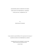 Macrozooplankton community dynamics in relation to environmental variables in Willapa Bay, Washington, USA