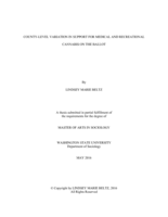 County-level variation in support for medical and recreational cannabis on the ballot