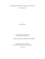Synchrophasor time skew: formulation, detection and correction