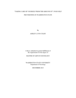"Taking care of yourself from the ground up": food self provisioning in Washington state