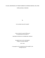 Plasma lipid profile of thoroughbred racehorses before and after supramaximal exercise