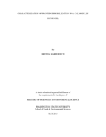 Characterization of protein immobilization in a calmodulin hydragel