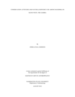 Conservation attitudes and natural resource use among Mandinka in Kiang West, the Gambia