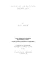 Design of a cryogenic Ranque-Hilsch vortex tube for hydrogen cooling