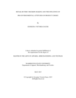 Retail buyers' decision-making and the influence of pro-environmental attitudes on product choice