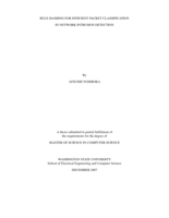 Rule hashing for efficient packet classification in network intrusion detection