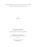 Bandwidth improvement for simultaneous transmit and receive (STAR) patch antennas with parasitic patches