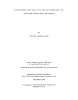 CAD tool emulation for a two-level reconfigurable cell array for digital signal processing