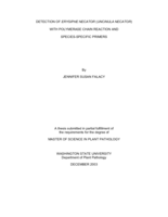 Detection of Erysiphe necator (Uncinula necator) with polymerase chain reaction and species-specific primers