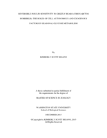 Reversible insulin sensitivity in grizzly bears (Ursus arctos horribilis): the roles of cell autonomous and exogenous factors in seasonal glucose metabolism
