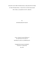 Curation and lithic technological organization studies on the Owyhee River: A case study of the Chalk Basin site (35ML143), Malheur County, Oregon