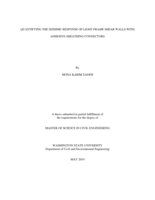 Quantifying the seismic response of light-frame shear walls with adhesive sheathing concerns