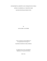Environmental benefits and consequences of field applied anaerobically digested dairy manure for forage production