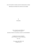 Poly(vinylidene fluoride)-based polymer blends as high-performance binders for lithium-ion batteries