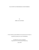 Blast effects on prestressed concrete bridges