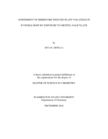 Assessment of herbivore induced plant volatiles in juvenile hops by exposure to methyl salicylate
