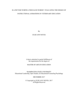 Is a picture worth a thousand words? Evaluating the design of instructional animations in veterinary education