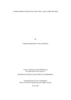Cyber-power system analysis using a real time test bed