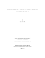 Varietal differences in antioxidant activity and phenolic composition of asparagus