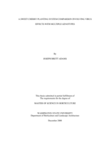 A sweet cherry planting system comparison involving virus effects with multiple genotypes