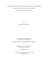 Assessment of burrow usage and demographics of a burrowing owl population at the Umatilla chemical depot in north-central Oregon