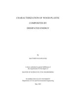 Characterization of wood-plastic composites by dissipated energy