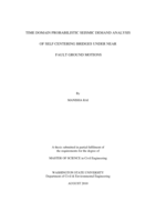 Time domain probabilistic seismic demand analysis of self centering bridges under near fault ground motions