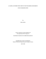 A naming and directory service for publisher-subscriber's status dissemination