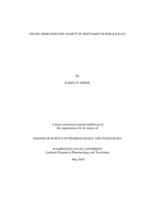 Feline odor-induced anxiety in post-partum female rats