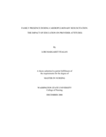 Family presence during cardiopulmonary resuscitation: the impact of education on provider attitudes