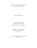 Greenhouse gas emissions in reduced tillage organic vegetables