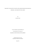 The effect of incentive on motivation, helping behavior, prosocial spending, and subjective well-being