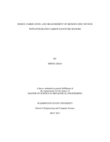 Design, fabrication, and measurement of microfluidic devices with integrated carbon nanotube sensors