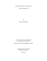 Dose-rate effects of ¹³⁷Cs on survival time in the beagle dog 